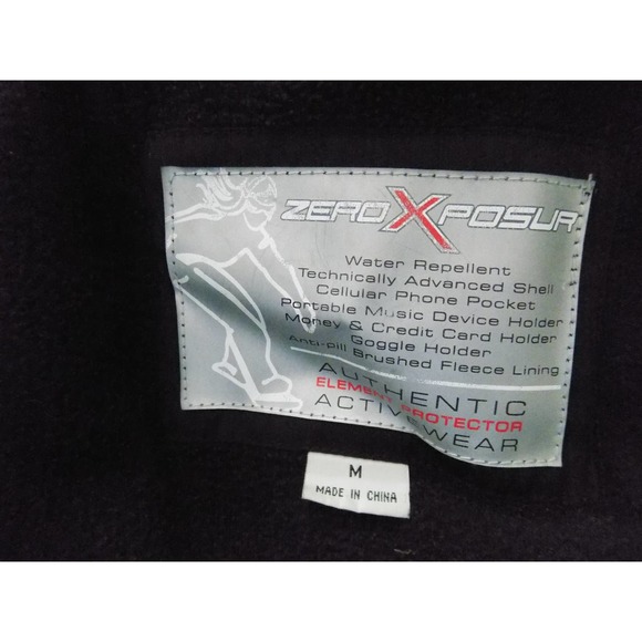 ZeroXPosur womens black ski jacket coats size Medium - Picture 8 of 8